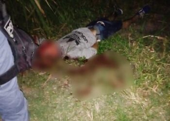 Homem foi executado em área de mata e encontrado na noite deste domingo (24) Foto: Divulgação