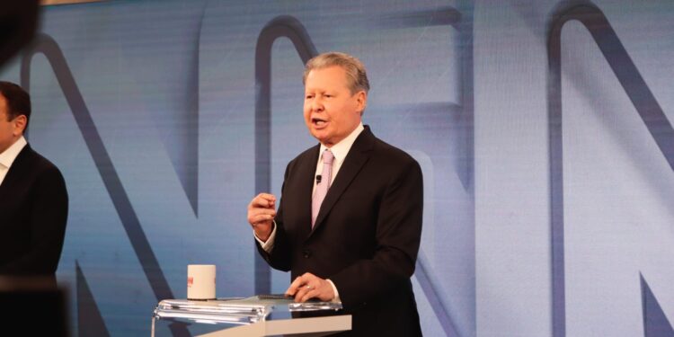 Último debate das eleições primárias, promovido pela rede CNN Brasil, aconteceu na noite de quarta-feira (17). Foto: Karla Vieira/Assessoria AVN - Divulgação