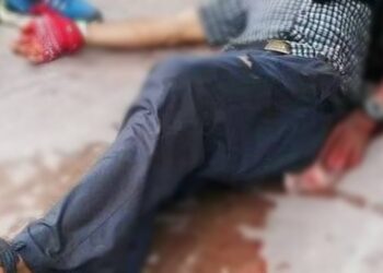 Homem foi socorrido por familiares que estavam com ele no momento do acidente. Foto: Reprodução.