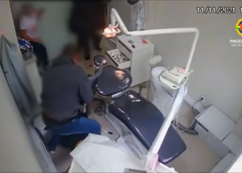 PM conseguiu render o primeiro bandido e depois o outro foi baleado. Foto: Reprodução/G1