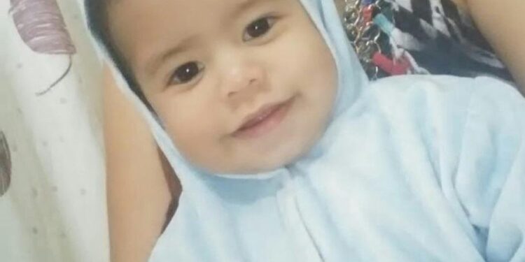 Anthony Daniel de Andrade Moraes tinha 1 ano e 3 meses. Mãe também foi presa, mas depois indiciada e ficou em liberdade. Foto: Reprodução