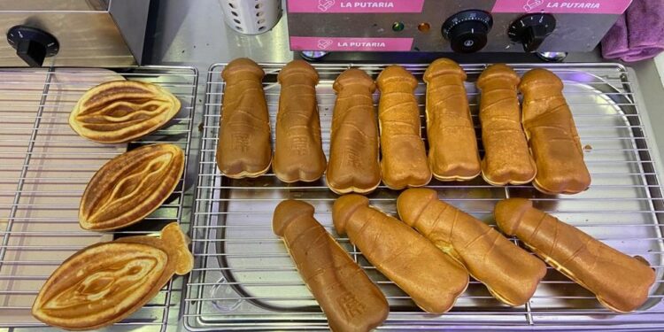 Crepes são uma das atrações da loja, que tem fila para entrar e até outras lojas querendo fazer igual. Foto: Reprodução/G1