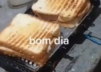 Detento mostrou que na cela há uma sanduicheira improvisada e dá pra fazer tranquilamente um lanche rápido. Foto: Reprodução/Instagram