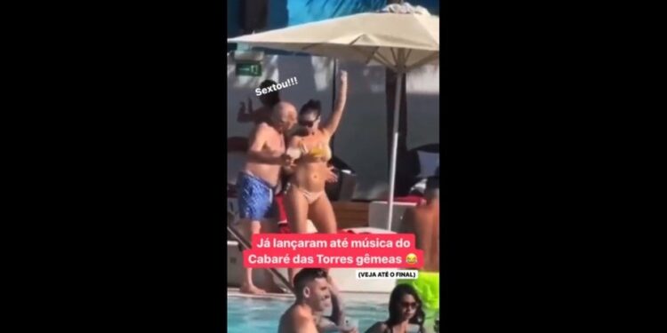 Homem não se importa com o que os vizinhos acham. Ele só quer curtir. Foto: Reprodução