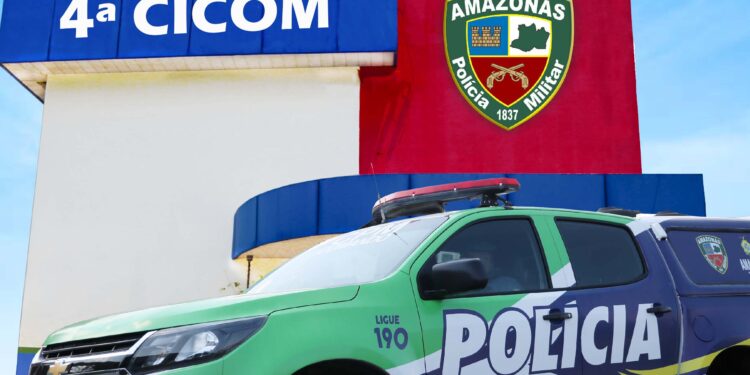 O homem seria levado depois para o 14º Distrito Integrado de Polícia (DIP) para o registro da ocorrência. Foto: Divulgação/PMAM