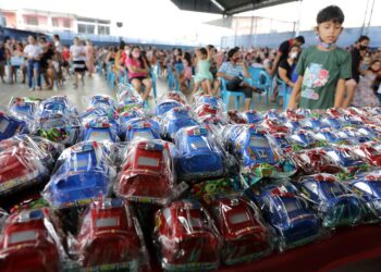 Ao todo foram quatro dias de entregas em escolas municipais da zona Sul, Norte, Leste e Oeste de Manaus. Foto: PMM - Divulgação