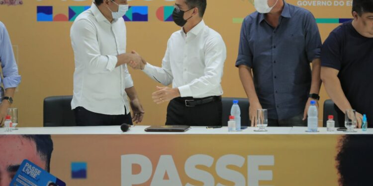 Governador Wilson Lima liberou R$ 20 milhões da contrapartida estadual para a Prefeitura. Foto: Diego Peres/Secom