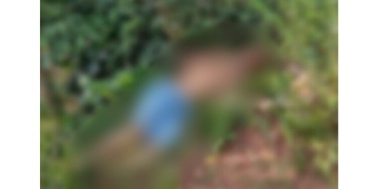 Corpo estava com marcas de violência, segundo os moradores. Foto: Reprodução