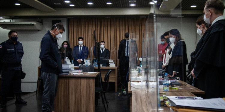 O acusado do crime chorou, pediu perdão e disse que não estava no seu 'normal' quando ocorreu o fato. Foto: Divulgação/Raphael Alves/TJAM