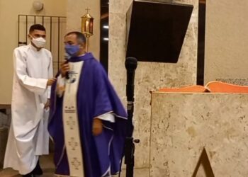 Cerimônia estava sendo transmitida ao vivo pela internet. Foto: Reprodução