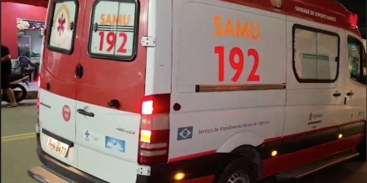 Homem foi levado pelo Samu a um hospital da cidade. Foto: Divulgação