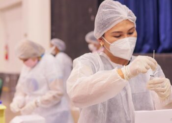 O serviço foi responsável pela coleta de 3.032 amostras nas primeiras 14 horas de atividades. Foto: Camila Batista/Semsa