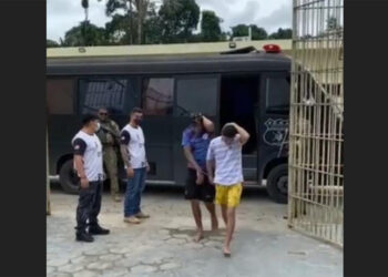 Os detentos vieram transferidos na manhã deste domingo (30). Foto: Reprodução