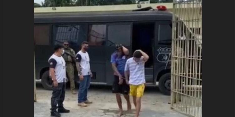 Os detentos vieram transferidos na manhã deste domingo (30). Foto: Reprodução