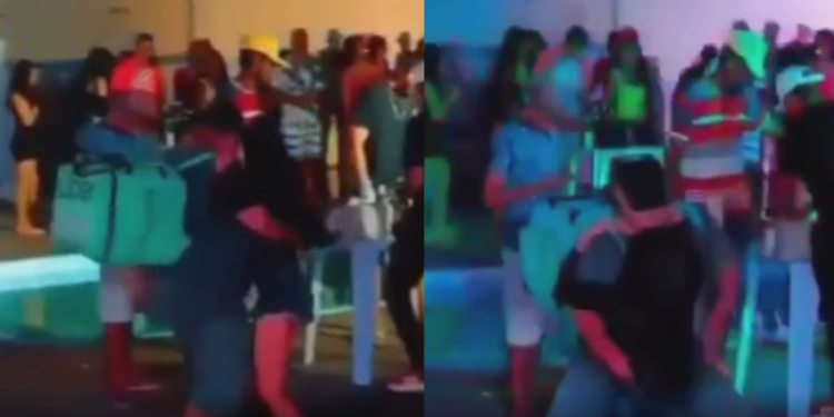 O homem foi flagrado antes de entregar ou depois da entrega. Ninguém sabe. Foto: Reprodução