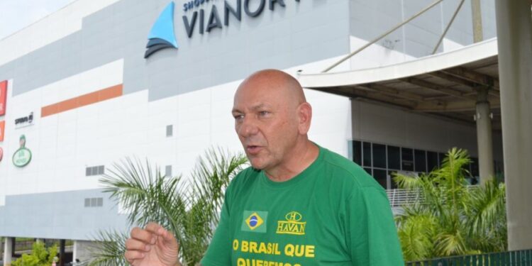 O empresário visitou o shopping Manaus ViaNorte. Foto: Divulgação