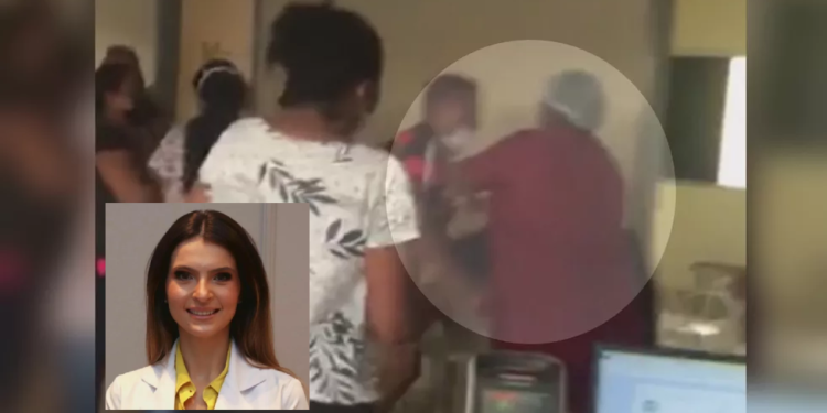 A médica chegou a desmaiar após a agressão. Foto: Reprodução