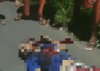 Homem morreu na hora e não foi identificado pela polícia. Foto: Reprodução