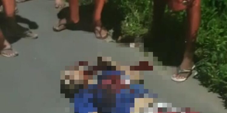 Homem morreu na hora e não foi identificado pela polícia. Foto: Reprodução