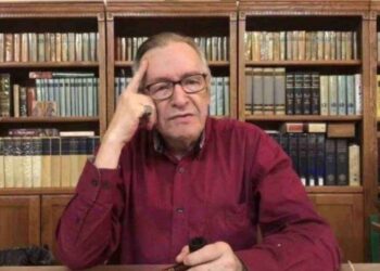 O filósofo tinha relação estreita com o presidente Bolsonaro e os filhos dele. Foto: Reprodução/Internet