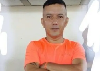 Policial (na foto) levou tiro na virilha e passou por cirurgia. Foto: Reprodução