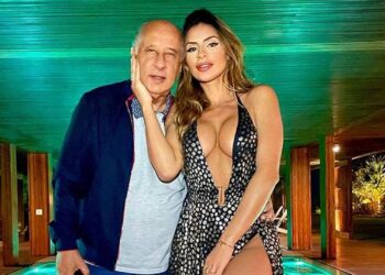 Clara Brasil e Marco Polo Del Nero possuem 50 anos de diferença de idade. Foto: Reprodução/Internet