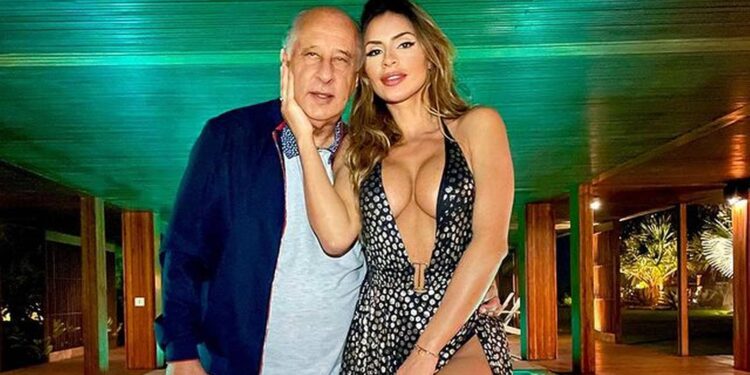 Clara Brasil e Marco Polo Del Nero possuem 50 anos de diferença de idade. Foto: Reprodução/Internet