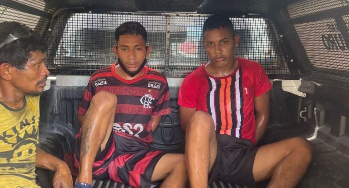 Homes foram pegos logo após o crime. Foto: Divulgação