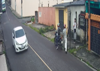 Câmera conseguiu flagrar momento exato do crime. Foto: Reprodução