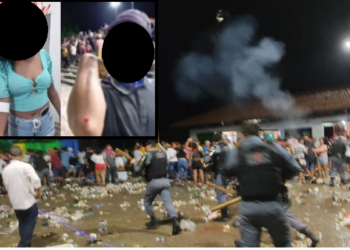 Confusão foi na madrugada e várias pessoas ficaram feridas. Foto: Reprodução