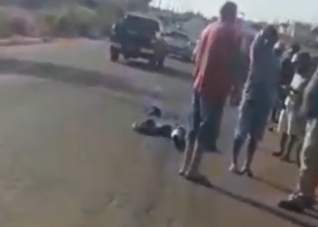 O corpo fo idoso ficou praticamente irreconhecível. Foto: Reprodução