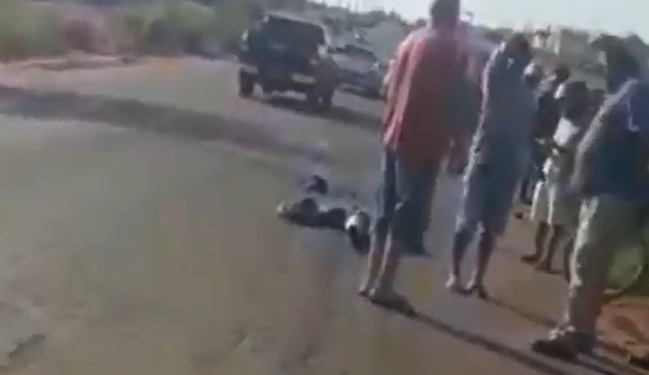 O corpo fo idoso ficou praticamente irreconhecível. Foto: Reprodução