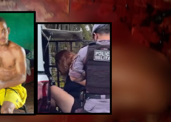 Baixinho levou uma única facada. Esposa foi presa em seguida. Foto: Reprodução