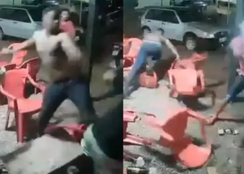 Pense na confusão. Cadeiras e mesas para todos os lados. Foto: Reprodução