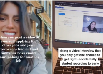 Chaylene Martinez não percebeu que a câmera já estava gravando a sua resposta. Foto: Reprodução