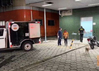 O homem foi levado ao pronto socorro. Foto: Divulgação