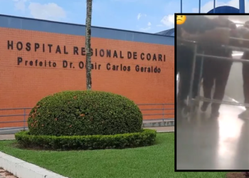 A mulher chegou a ser levada ao hospital, mas não resistiu aos ferimentos. Foto: Reprodução