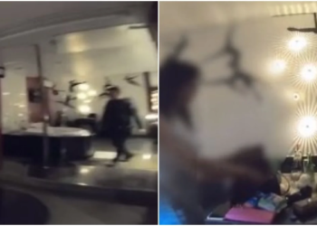 PM gravou a ocorrência e postou no TikTok. Foto: Reprodução