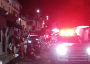 Homem foi morto no segundo andar. Foto: Divulgação