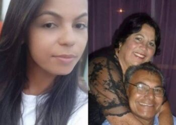 Erica Suenia, esposa do suspeito, foi morto a facada e os tios a marretadas. Foto: Reprodução