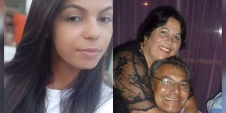 Erica Suenia, esposa do suspeito, foi morto a facada e os tios a marretadas. Foto: Reprodução