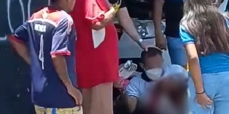 A vítima chegou a ser socorrida, mas não resistiu. Foto: Reprodução