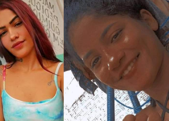 Carla Beatriz, de 19 anos (de cabelo vermelho) deu nove facadas na irmã mais nova. Foto: Reprodução