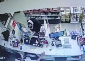 O crime foi filmado por câmeras de segurança. Foto: Divulgação