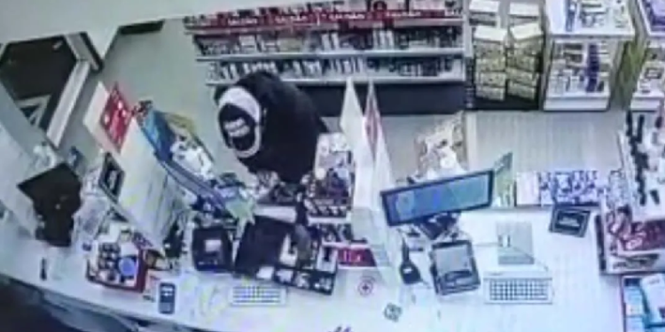 O crime foi filmado por câmeras de segurança. Foto: Divulgação