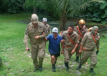 O idoso foi encontrado após quase 30h perdido na mata. Foto: Divulgação