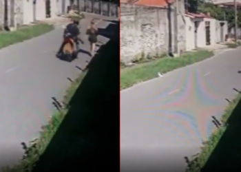 Homem estava com a placa coberta para não ser identificado. Foto: Reprodução/G1