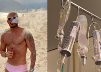 O manauara precisou ficar internado na UTI. Foto: Reprodução