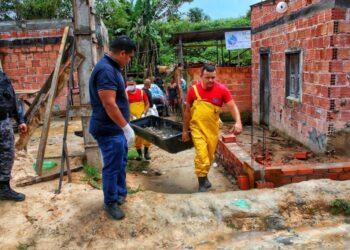 A ossada foi encontrada em uma área de mata no Nova Ciade, na Zona Norte. Foto: Divulgação