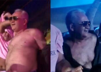 Vários vídeos foram feitos mostrando o prefeito pra lá de Bagdá. Foto: Reprodução